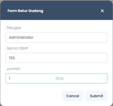 Form Retur