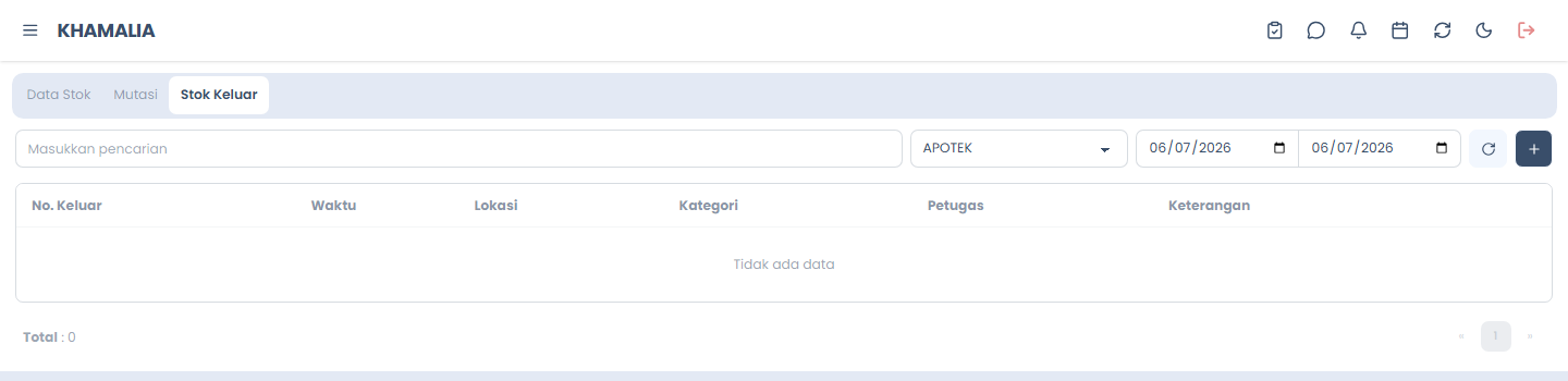 Stok Keluar