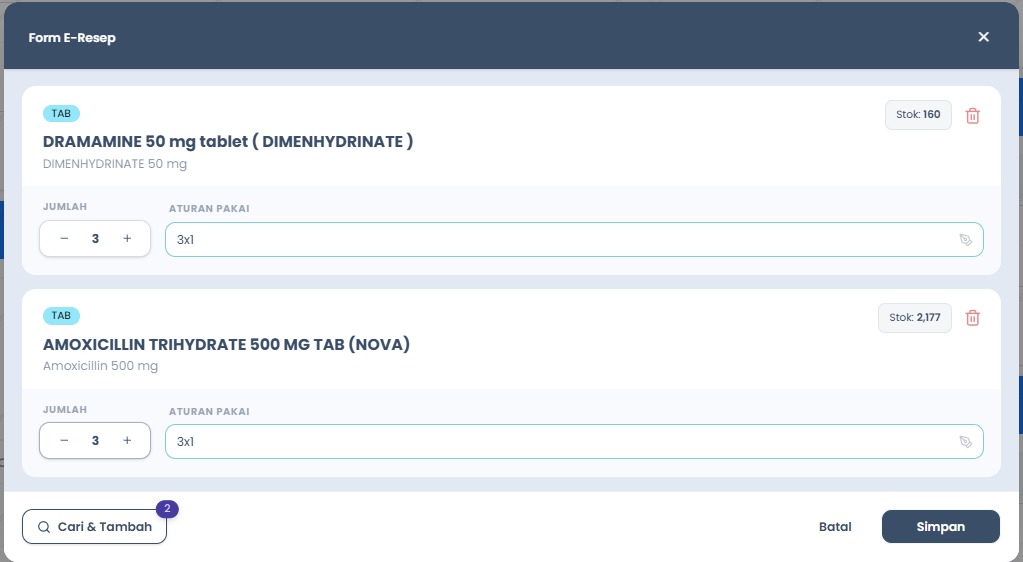 Form E-Resep