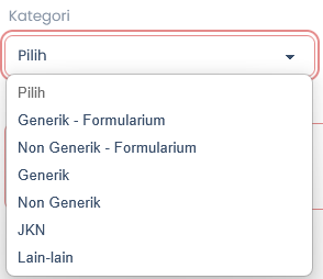 Pilihan Kategori