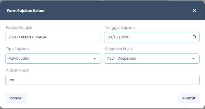 Form Rujukan Keluar