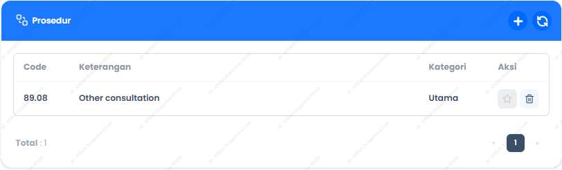 List Prosedur