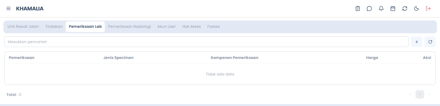 Daftar Pemeriksaan Laboratorium