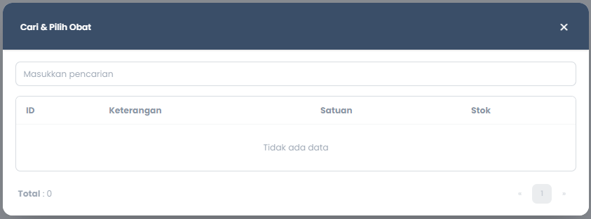 Referensi Stok Obat di Unit