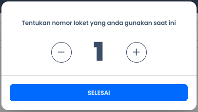 Setting Loket Pendaftaran