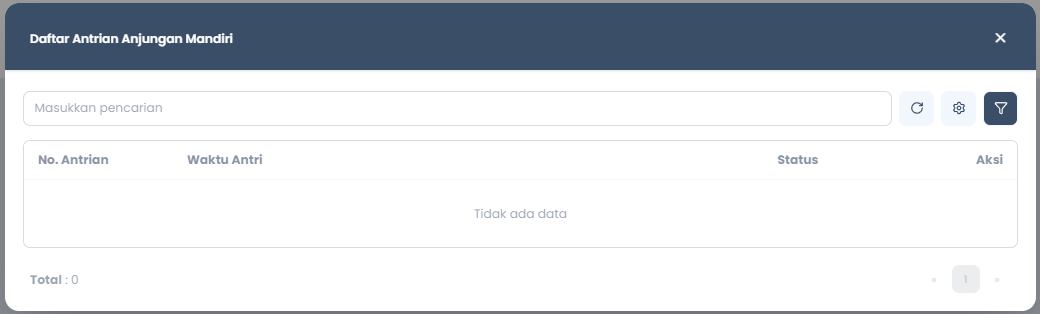 Daftar Antrian Anjungan Mandiri