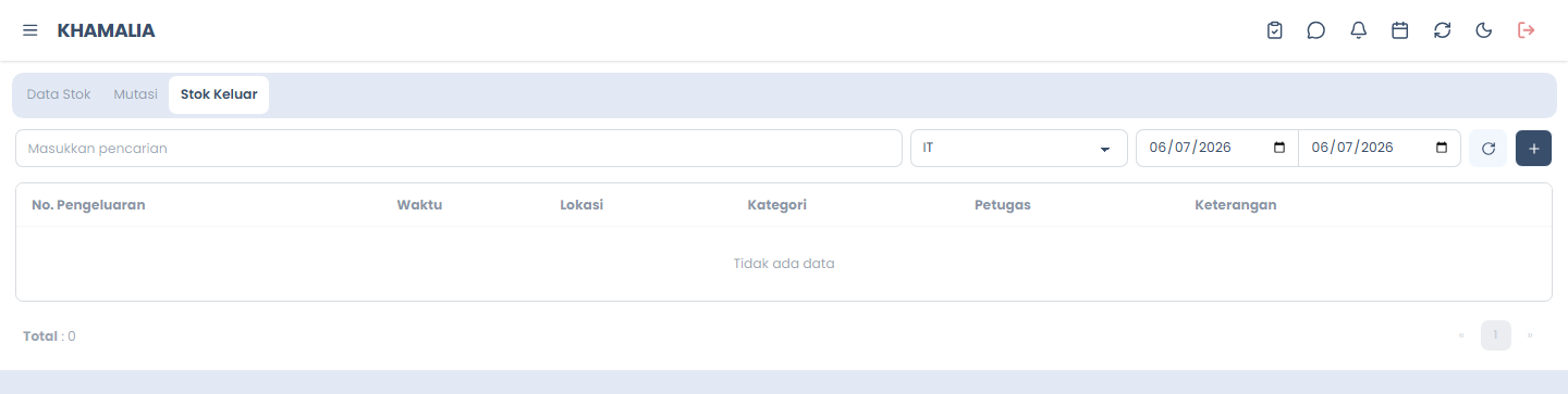 Stok Keluar